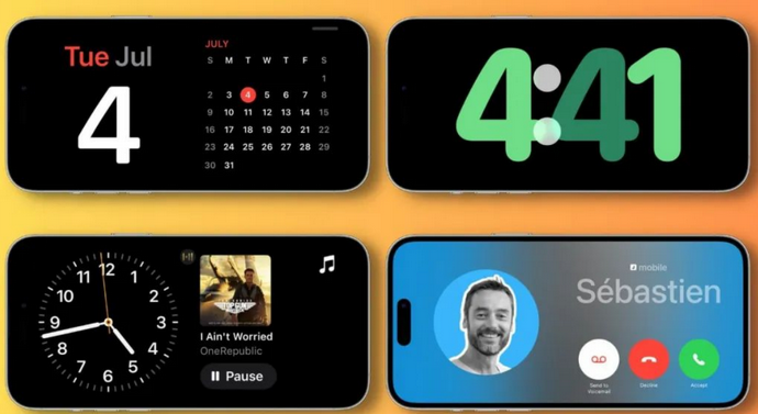 屯城镇苹果手机维修分享iOS17横屏充电待机显示有什么好处 