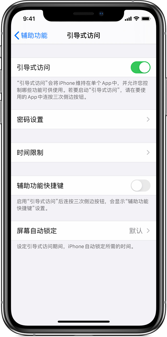 屯城镇苹果手机维修分享如何在 iPhone 上退出引导式访问 