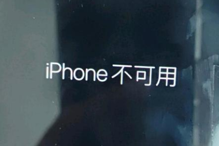 屯城镇苹果服务网点分享锁屏界面显示“iPhone 不可用”如何解决 